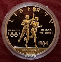 US Gold Coins 1984 Olympic Commemorative $10 Gold Eagle PROOF Denver Mint