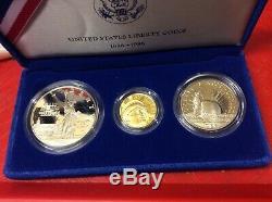 US LIBERTY 3 COIN SET. Mint fresh. 34 yrs ago. In my closet since