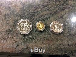 US LIBERTY 3 COIN SET. Mint fresh. 34 yrs ago. In my closet since