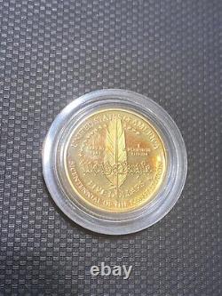 US Mint 1987 Constitution Commemorative Gold $5 Coin 1/4 Ounce Silver 1 Oz COA