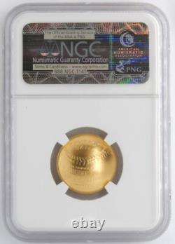 US Mint 2014 $5 Gold Baseball Commemorative NGC MS70 Early Releases Slabbed Coin