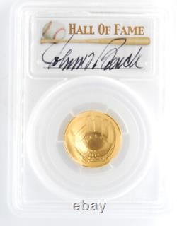 US Mint 2014-W $5 Gold Baseball Commemorative PCGS MS70 Johnny Bench Signed