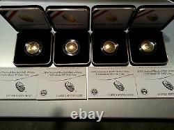 US Mint Boxed 2 Unc + 2 Proof 2014 $5 National Baseball Hall of Fame Gold coin