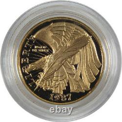 U. S. Constitution Commemorative 1987 W Choice Proof Gold $5 Coin