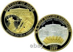 U. S. Gold Depository Fort Knox Commemorative Coin Proof Lucky Money $139.95