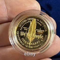 U. S Mint 1987 Constitution We the People 2-Coin Proof Set
