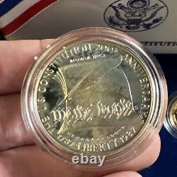 U. S Mint 1987 Constitution We the People 2-Coin Proof Set