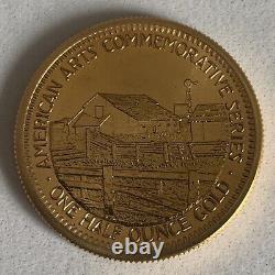 U. S. Mint 1/2 oz Gold Commemorative Arts Medal John Steinbeck Great Looking Coin