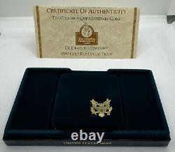 United States Columbus Quincentenary $5 Gold Commemorative Proof Coin with Box COA
