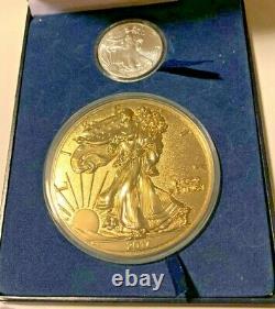 United States Commemorative Gallery Half Pound Gold Enriched Coin with COA