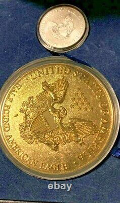 United States Commemorative Gallery Half Pound Gold Enriched Coin with COA