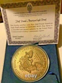 United States Commemorative Gallery Half Pound Gold Enriched Coin with COA