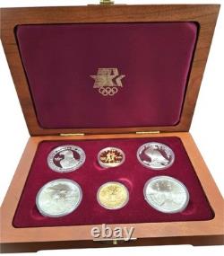 United States Mint 1983-1984 Olympic 6 Coin Set Uncirculated (2) $10 Gold Coins