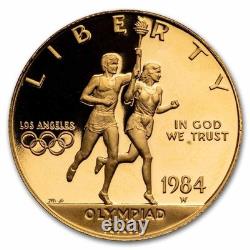 United States Mint 1983-1984 Olympic 6 Coin Set Uncirculated (2) $10 Gold Coins
