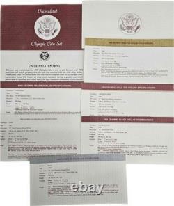 United States Mint 1983-1984 Olympic 6 Coin Set Uncirculated (2) $10 Gold Coins