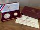 United States Mint 1988 Silver & Gold Olympic Coin Set With Certificate And Case