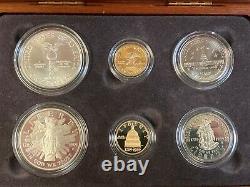 United States Mint 1989 Congressional Coins 6 Coin Set Gold & Silver OGP