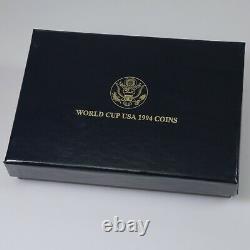United States Mint 1994 World Cup 6 Coin Set Gold & Silver OGP