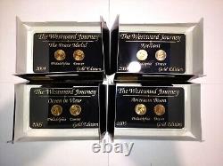 Westward Journey Commemoratives coin sets lot (x21) gold / platinum / satin