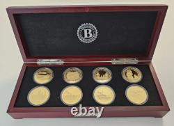 World's Greatest Naval Battles Gold Dollar Collection. 8 Coins Complete Set Coa
