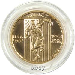 XXV Olympiad Commemorative 1992 W BU Choice Uncirculated Gold $5 Coin