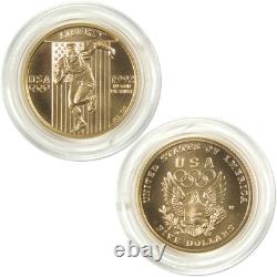 XXV Olympiad Commemorative 1992 W BU Choice Uncirculated Gold $5 Coin