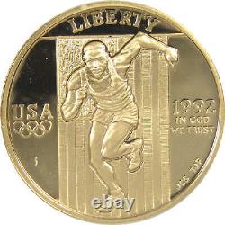 XXV Olympiad Commemorative 1992 W Choice Proof Gold $5 Coin